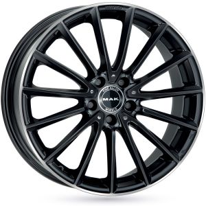 Jante Alu Mak Komet 18 Pouces - 8x18 5x112 Et48 Black Glossy Bord Poli - 8030580263993