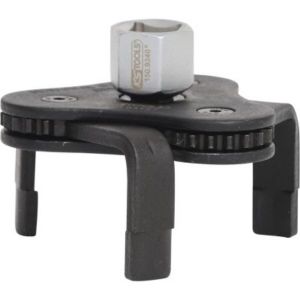 Cl&eacute; Araign&eacute;e Pour Filtre &Agrave; Huile Ks Tools 3/8'' + 1/2'', Diam&egrave;tre 62-102 Mm - 4042146021521