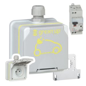 Pack Pr&ecirc;t-&agrave;-poser Prise De Recharge Voiture &Eacute;lectrique Green Up Legrand - 3245060904760