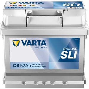Batterie Varta C6 Silver Sli 52 Ah - 520 A - 4016987167373