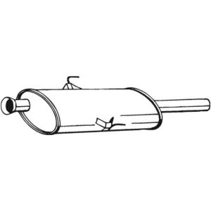 Silencieux Central Bosal 200-159 - 3351642001595