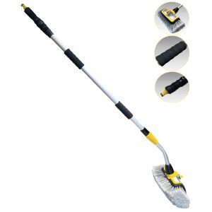 Brosse De Lavage T&eacute;l&eacute;scopique Avec R&eacute;servoir De Shampooing - 3175980079791