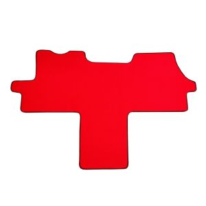 1 Tapis Avant Sur Mesure Rouge En Moquette Couture Spécial Utilitaire - 2706137