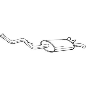 Silencieux Arri&egrave;re Bosal 278-033 - 3351642780339