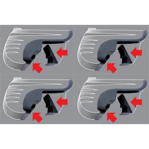 4 Adaptateurs Mont Blanc Kit 05+ Pour Barres De Toit - 2131878