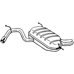 Silencieux Arri&egrave;re Bosal 220-677 - 3351642206778