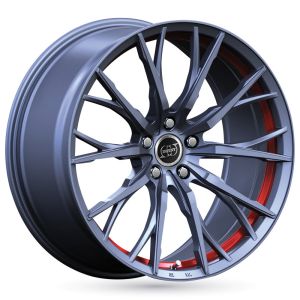 Jante Alu Infiny Spike Gris Satin 16 Pouces - 7x16 4x108 Et42 Gun Metal Mat Poli - 3661741150064