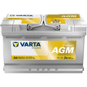 Batterie Varta A6 Start & Stop Silver Agm 80 Ah - 800 A - 4016987167243