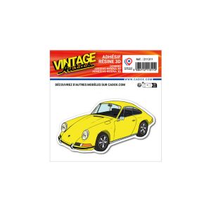 Adhésif Résine Porsche 911 Jaune - 2793992