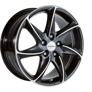 Jante Alu Ronal R51 16 Pouces - 7x16 4x108 Et25 Jetblack-frontkopiert - 374901