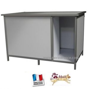 Niche pour chien en PVC avec sas / M-PRO