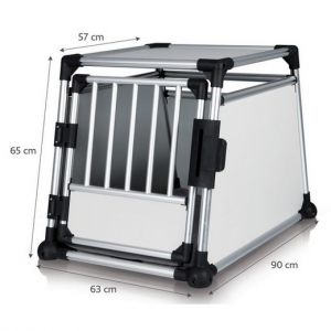 Cage de transport pour chien Alu Autobox - 63 x 65 x 90 cm