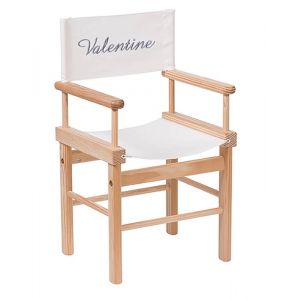 Fauteuil metteur en scène personnalisable naturel Moulin Roty