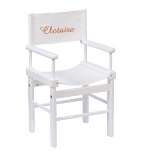 Fauteuil metteur en scène personnalisable crème Moulin Roty