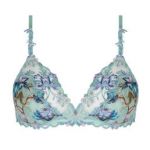 LISE CHARMEL soutien-gorge sans armatures R&ecirc;ve En Fleurs Bleu ciel - Taille 85B