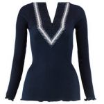 OSCALITO top manches longues en coton Liberty Bleu nuit - Taille 2