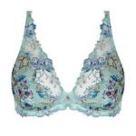 LISE CHARMEL soutien-gorge triangle R&ecirc;ve En Fleurs Bleu ciel - Taille 85B