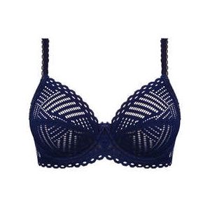 ANTIGEL soutien-gorge armatures en dentelle Tressage Graphic Bleu marine - Taille 85B