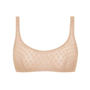SIMONE P&Eacute;R&Egrave;LE soutien-gorge sans armatures en dentelle Plume Rose dor&eacute; - Taille 0