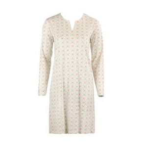 CANAT chemise de nuit manches longues en coton Deissa Vert/Rose - Taille 1
