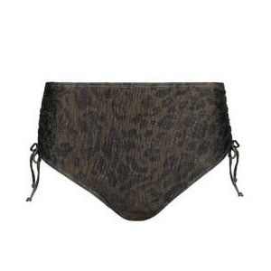 PRIMADONNA bas de maillot de bain slip coulissant Ratjada Kaki/Noir - Taille 38