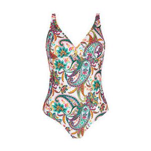 ANTIGEL maillot de bain 1 pièce sans armatures La Bayadère Blanc - Taille 85C