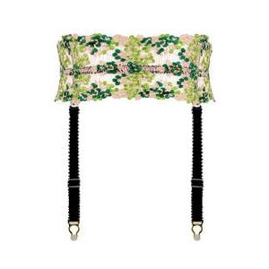 EDGE O' BEYOND serre-taille porte-jarretelles Jess Vert/Rose - Taille XS