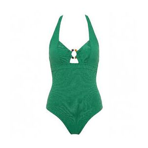 LIVIA maillot de bain 1 pi&egrave;ce lissant Natalia sans armatures Therma Vert - Taille 38