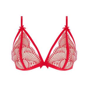 DITA VON TEESE soutien-gorge triangle Von Follies Fantastique Graphical Rouge - Taille XS
