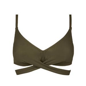 ANTIGEL haut de maillot de bain triangle La Chiquissima Kaki - Taille S