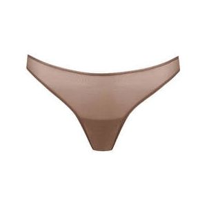 MAISON CLOSE tanga French Kiss Light Moka - Taille XS