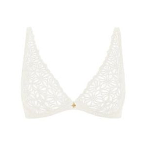 AUBADE soutien-gorge triangle Secret Memories Blanc cass&eacute; - Taille 85B