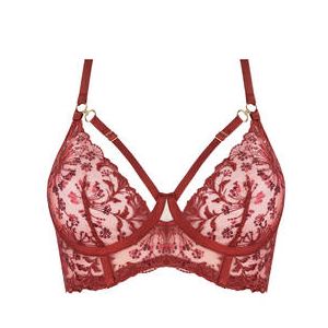BORDELLE soutien-gorge bustier Theia Rouge - Taille S