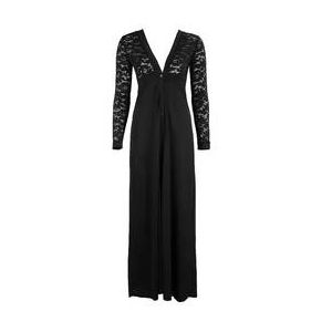 PAIN DE SUCRE robe manches longues Rokyia Dentelle Noir - Taille XS