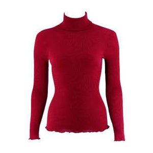 OSCALITO pull col roulé en laine et soie Roma Rouge - Taille 2