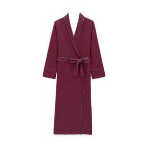 LAURENCE TAVERNIER peignoir long en coton Paola Bordeaux - Taille S