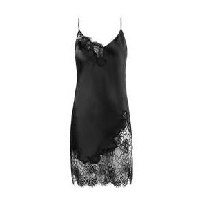FLEUR DU MAL nuisette en soie Juliet Lace Noir - Taille XS
