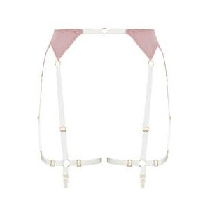 EDGE O' BEYOND porte-jarretelles 6 attaches Ruby Rose pâle - Taille S