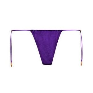 MAISON CLOSE bas de maillot de bain mini string Glow Violet - Taille XS