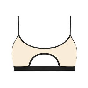 MAISON CLOSE soutien-gorge sans armatures Pure Tentation Noir/Nude - Taille XS