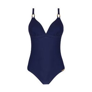 LISE CHARMEL maillot de bain 1 pièce coques sans armatures Classe Nautique Bleu marine - Taille 85C