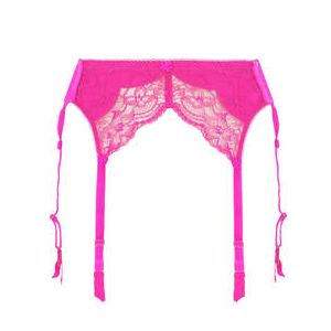 DITA VON TEESE porte-jarretelles en dentelle Tryst Fuchsia - Taille 36