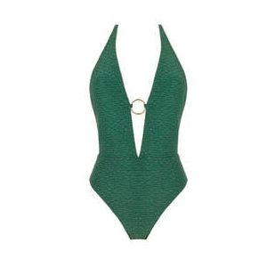 BANANA MOON maillot de bain 1 pièce décolleté Caititu sans armatures Couture Calicari Vert - Taille S