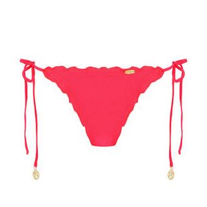 LULI FAMA bas de maillot de bain brésilien lacets Cosita Buena Rouge - Taille S