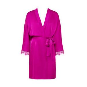 SIMONE PÉRÈLE kimono en satin Satin Secrets Violet - Taille S/M