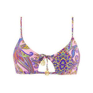 LULI FAMA haut de maillot de bain brassière réversible Pinking About You Multicolore - Taille XS