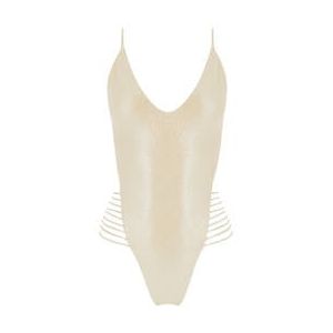 LULI FAMA maillot de bain 1 pièce trikini sans armatures Luminous Or - Taille S