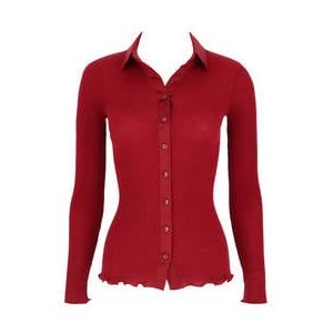 OSCALITO chemisier en laine et soie Cortina Rouge - Taille 2