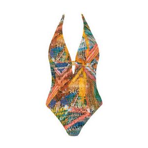 PAIN DE SUCRE maillot de bain 1 pièce décolleté Guilia sans armatures Masai Multicolore - Taille XS