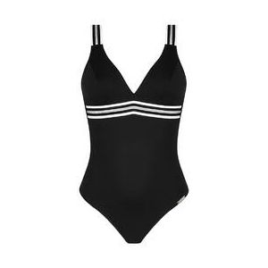 LISE CHARMEL maillot de bain 1 pièce sans armatures Energie Nautique Noir - Taille 85B